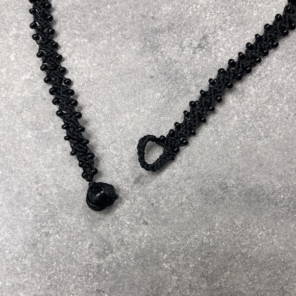🖤🖤🖤Hand beaded necklace - Picture 3 of 3